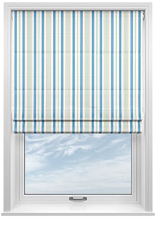 The British Stripe Co. George, Brighton No.1 - Twist&Fit Roman Blind